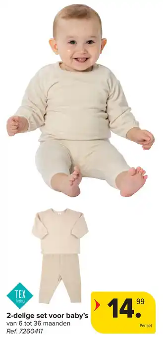 Carrefour 2-delige set voor baby's aanbieding