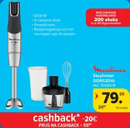 Carrefour Moulinex Staafmixer DD953D10 aanbieding