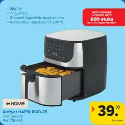 Carrefour Airfryer HAF9L1800-25 aanbieding
