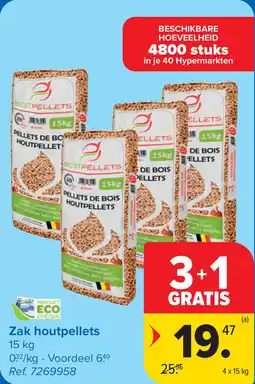 Carrefour Zak Houtpellets aanbieding
