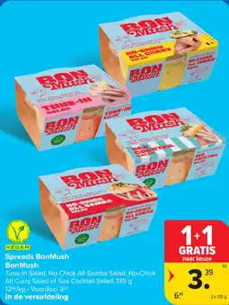 Carrefour Vegan Spreads BonMush aanbieding