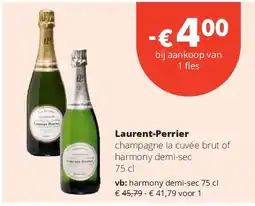 Spar Laurent-Perrier harmony demi-sec 75 cl aanbieding