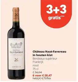 Spar Château Haut-Favereau in houten kist aanbieding