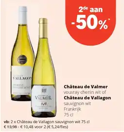 Spar Château de Vallagon sauvignon wit 75 cl aanbieding