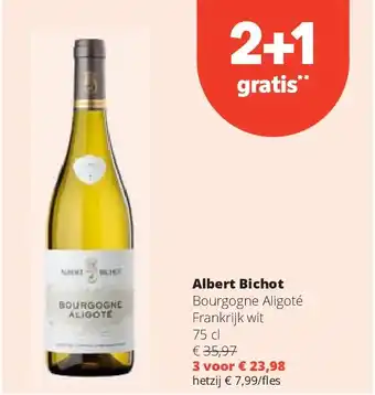 Spar Albert Bichot Bourgogne Aligoté Frankrijk wit 75 cl aanbieding