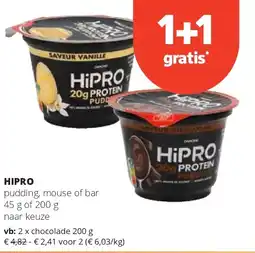 Spar HIPRO chocolade 200 g aanbieding