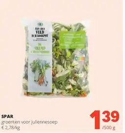 Spar SPAR groenten voor juliennesoep aanbieding