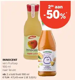 Spar INNOCENT tutti frutti 900 ml aanbieding