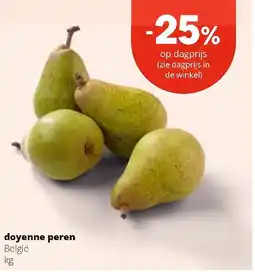 Spar doyenne peren België kg aanbieding