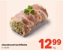 Spar vleesbrood tartiflette aanbieding