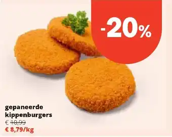 Spar gepaneerde kippenburgers aanbieding