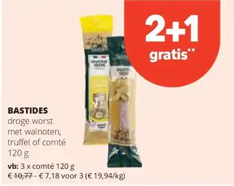 Spar BASTIDES comté 120 g aanbieding
