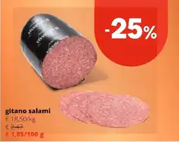 Spar gitano salami aanbieding