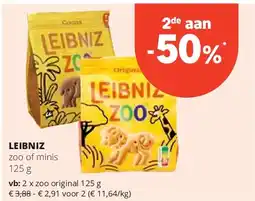 Spar LEIBNIZ zoo original 125 g aanbieding