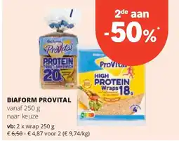 Spar BIAFORM PROVITAL wrap 250 g aanbieding