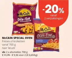 Spar McCAIN SPECIAL OVEN allumettes 700 g aanbieding