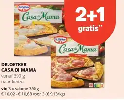 Spar DR.OETKER CASA DI MAMA salame 390 g aanbieding