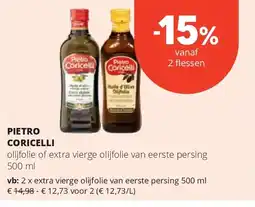 Spar PIETRO CORICELLI extra vierge olijfolie van eerste persing 500 ml aanbieding