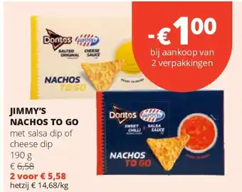 Spar JIMMY’S NACHOS TO GO aanbieding