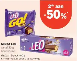 Spar MILKA LEO 12-pack 400 g aanbieding