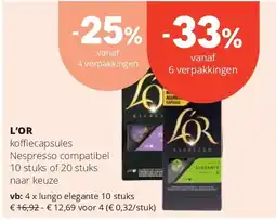 Spar L’OR lungo elegante 10 stuks aanbieding