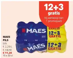 Spar MAES PILS blik aanbieding