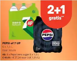 Spar Pepsi zero sugar 6 x 1,5 L aanbieding