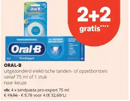 Spar ORAL-B tandpasta pro-expert 75 ml aanbieding