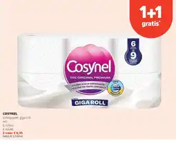 Spar COSYNEL toiletpapier giga roll wit 6 rollen aanbieding