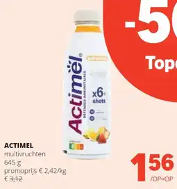 Spar ACTIMEL multivruchten 645 g aanbieding