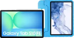 Coolblue Samsung Galaxy Tab S10 FE 10,9 inch 128GB Wifi Grijs + Just in Case Kids Cover Blauw aanbieding