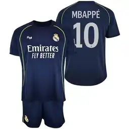 Decathlon Real Madrid Junior Uittenue Mbappé Nr. 10 2025/26 Blauw aanbieding