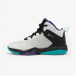 Decathlon Basketbalschoenen kinderen gevorderden ss500h wit zwart paars aanbieding