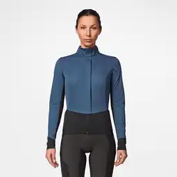 Decathlon Winter fietsjas voor dames Racer blauwgrijs aanbieding