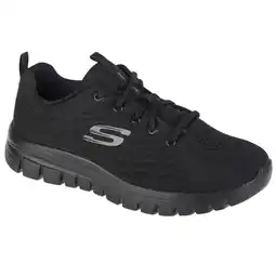 Decathlon Sneakers Skechers Get Connected, Zwart, Dames aanbieding