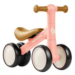 Decathlon Walker – Loopfiets zonder pedalen, 10–24 mnd, 4 wielen, Roze aanbieding