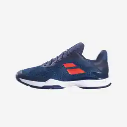 Decathlon Multicourt tennisschoenen voor heren Jet Tere blauw rood aanbieding