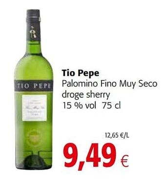 Tio pepe palomino fino muy seco droge sherry