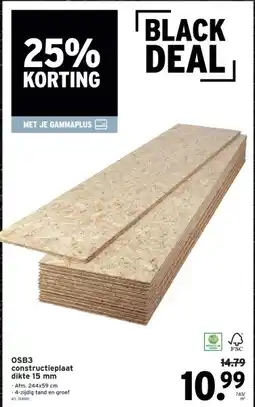 GAMMA OSB3 constructieplaat dikte 15 mm aanbieding