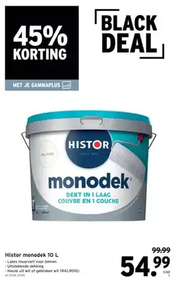 GAMMA Histor monodek 10 L aanbieding