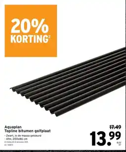 GAMMA Aquaplan Topline bitumen golfplaat aanbieding