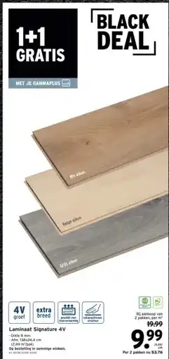 GAMMA Laminaat Signature 4V aanbieding