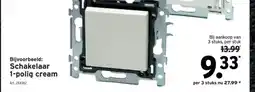 GAMMA Schakelaar 1-polig cream aanbieding