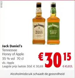 Colruyt Jack Daniel's aanbieding
