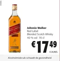 Colruyt Johnnie Walker aanbieding