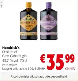 Colruyt Hendrick's aanbieding