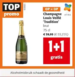 Colruyt Champagne Louis Veillé 'Tradition' aanbieding