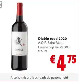 Colruyt Diable rood 2020 aanbieding