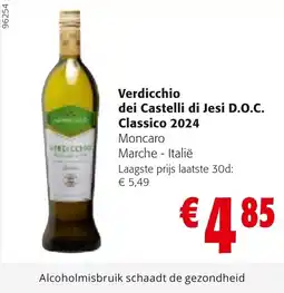 Colruyt Verdicchio dei Castelli di Jesi D.O.C. Classico 2024 aanbieding