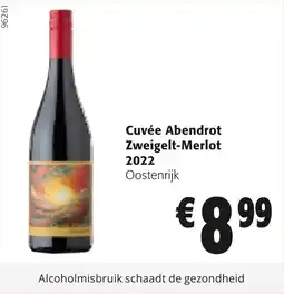 Colruyt Cuvée Abendrot Zweigelt-Merlot 2022 aanbieding